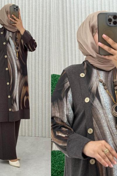 Aysun Takım Kahverengi