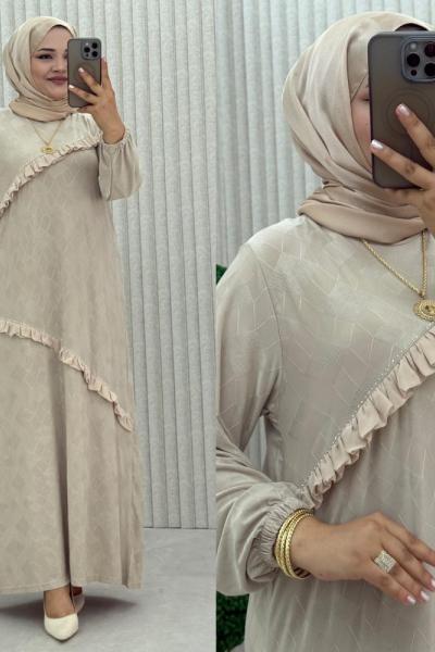 Badem Elbise Taş Rengi