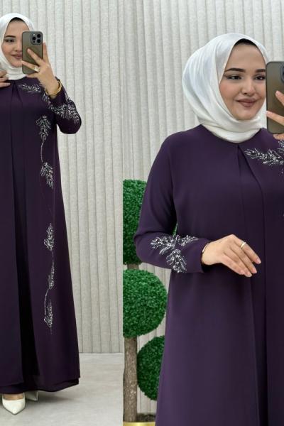 Begonvil Abiye/Elbise Mürdüm