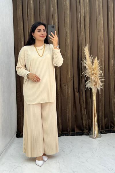 Berra Pantolonlu Takım Beyaz