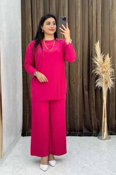 Berra Pantolonlu Takım Pembe