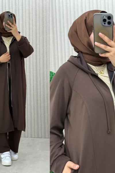 Betüş Takım Kahverengi