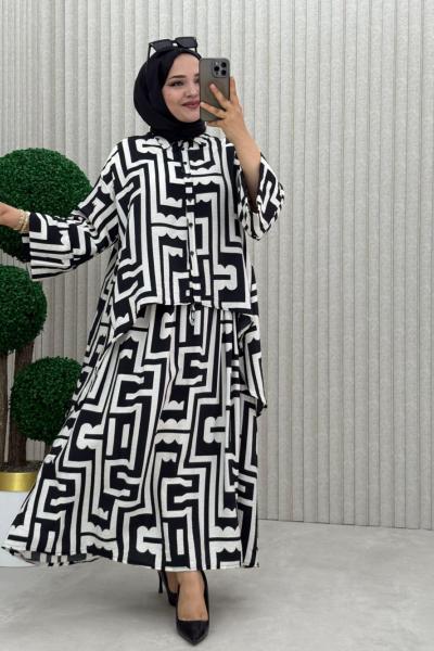 Bilge Etekli Takım Siyah