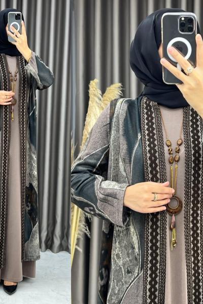 Billur Elbise Takım  Vizon