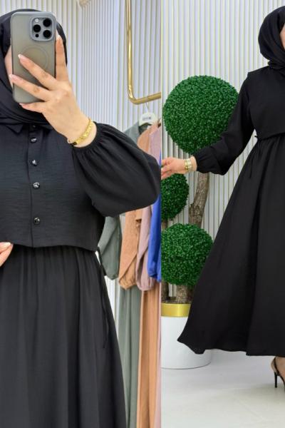 Büşra Elbise Siyah