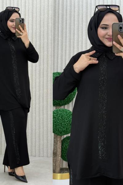 Ceren Takım Siyah Taş