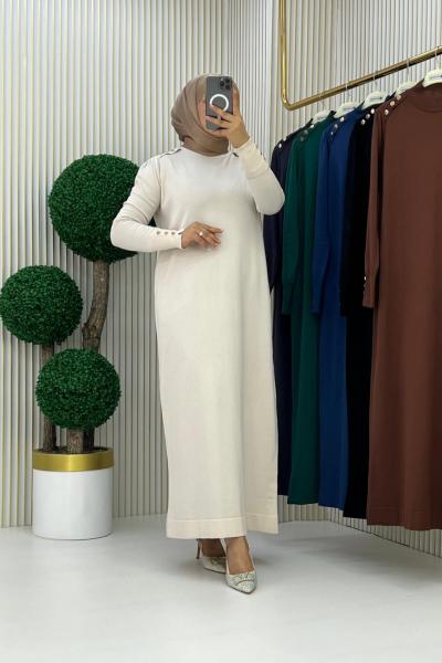 Ceyda Elbise Taş Rengi