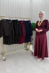 Demet Abiye Takım Bordo