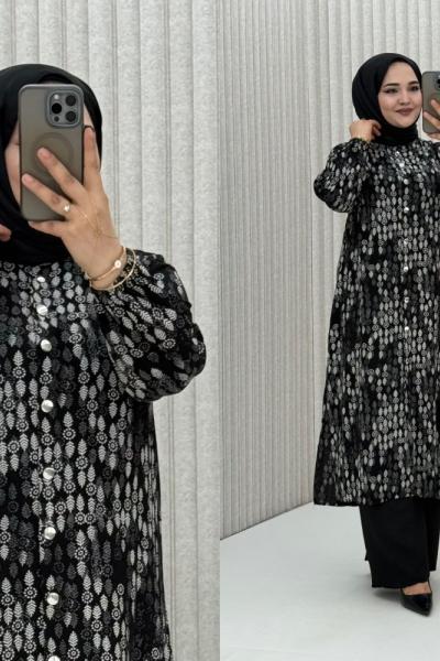 Deniz Tunik Siyah Beyaz