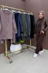 Dicle Pantolonlu Takım Kahverengi