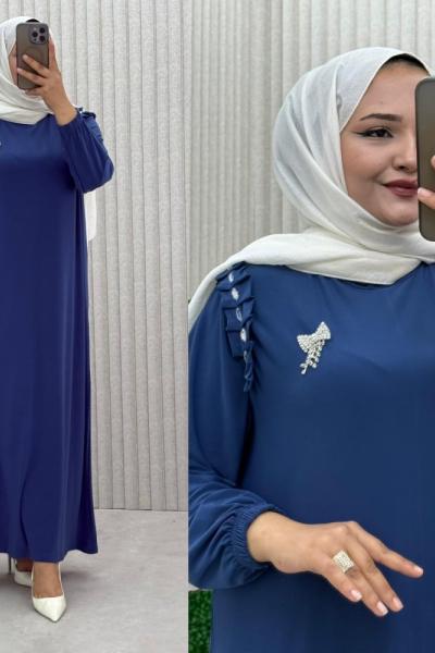 4024 Didim Elbise  Saks Mavisi