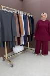 Dila Pantolonlu Takım Taş Rengi