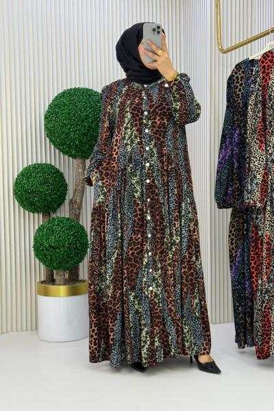 Doğa Elbise  Kahverengi