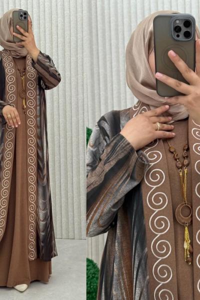 Döngü Elbise Takım Hardal Sarısı