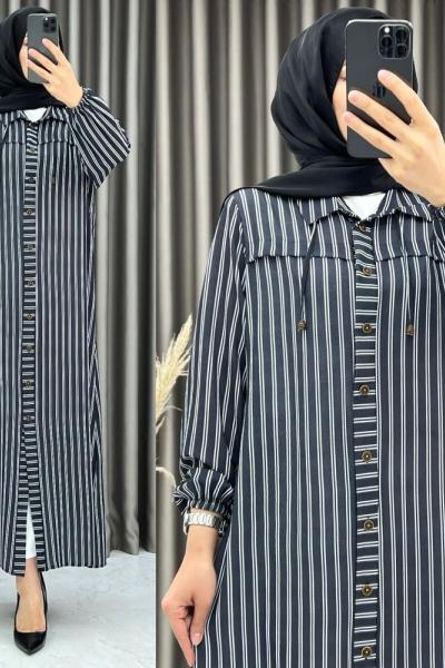 Edanur Giyçık Tunik Siyah