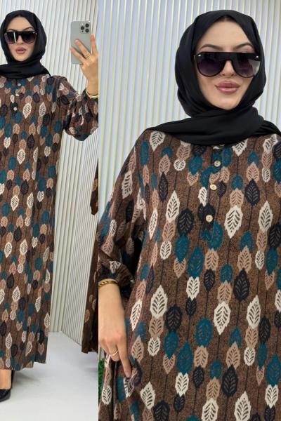 Ela Elbise Petrol Yeşili