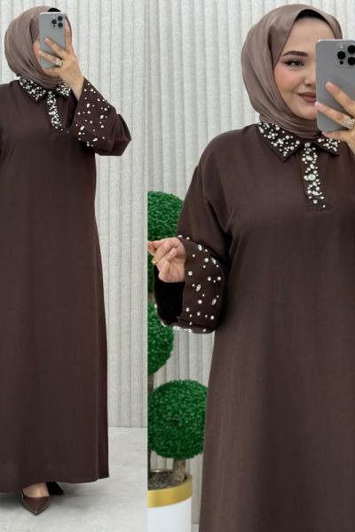 Estelya Elbise  Kahverengi