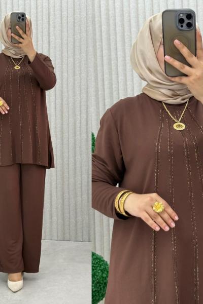 Feriha Takım Kahverengi