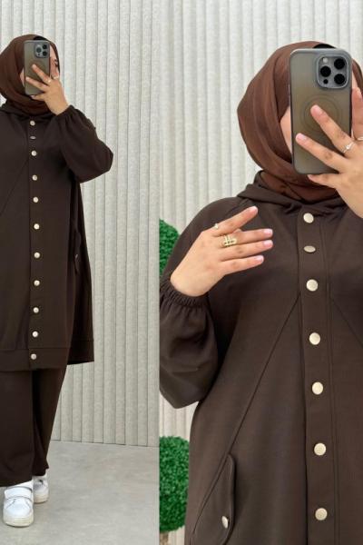 Fesleğen Takım Kahverengi