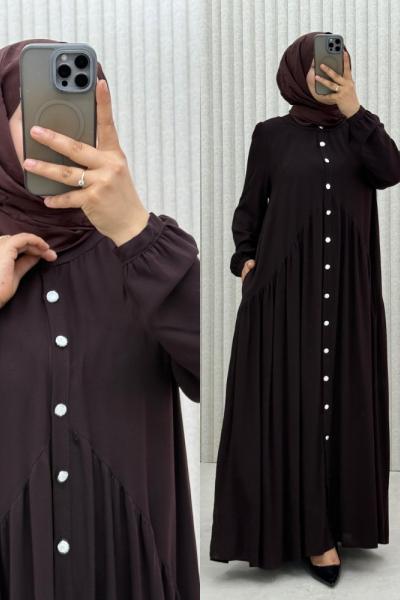 Figen Elbise Kahverengi