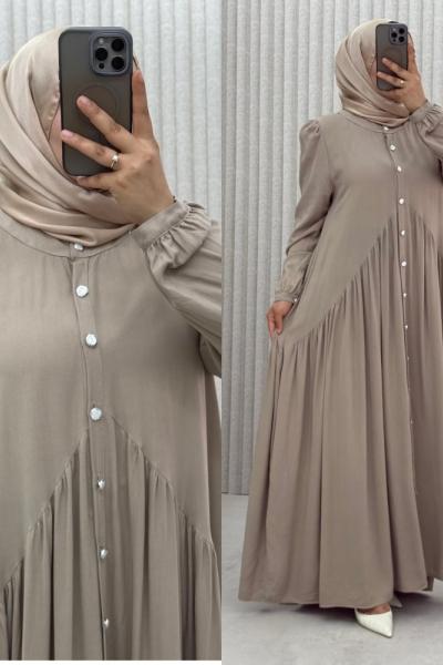 Figen Elbise Taş Rengi