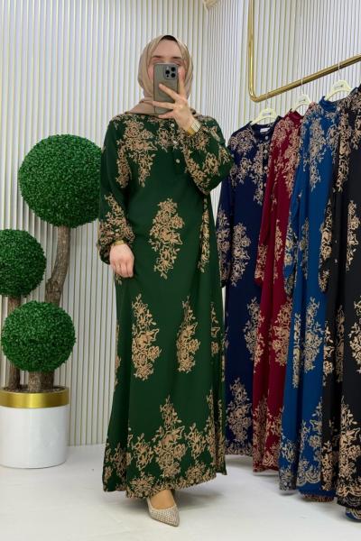 Fikriye Elbise Zümrüt