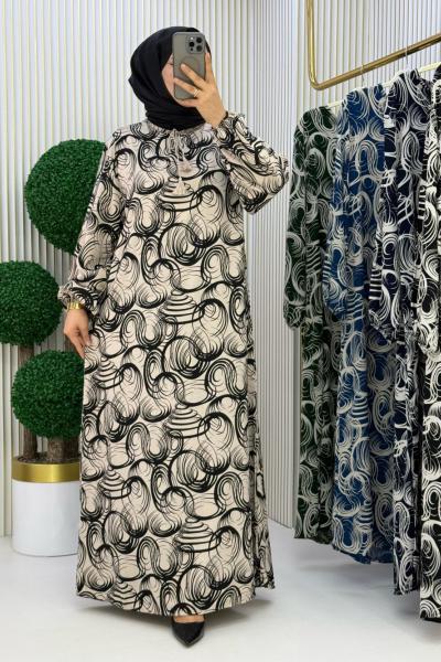 Gülgün Elbise  Vizon