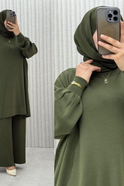 Gülsenem Büyükbeden Takım  Haki