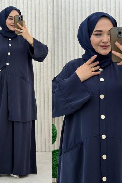 Harem Pantolonlu Takım  Lacivert