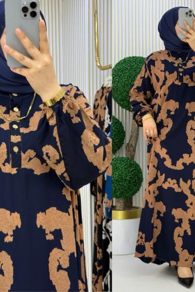 Hasna Elbise Lacivert