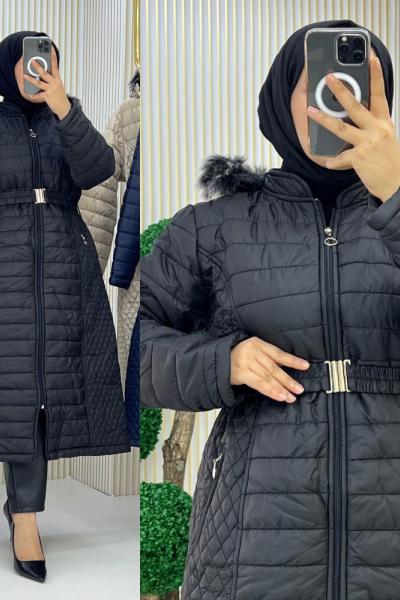 Hatice Şişme Kaban Siyah