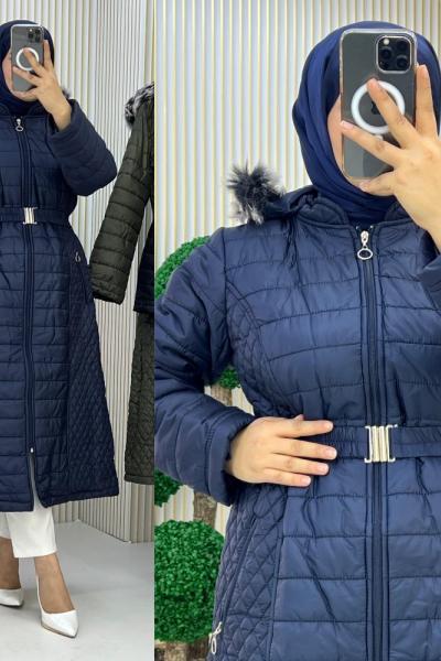 Hatice Şişme Kaban Lacivert