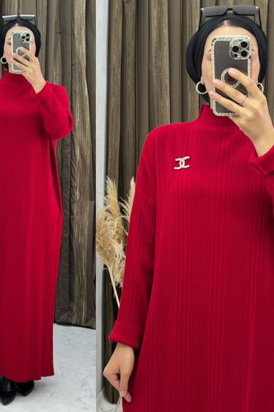 Kardela  Elbise  Kırmızı