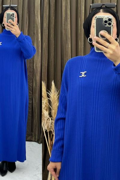 Kardela  Elbise  Saks Mavisi