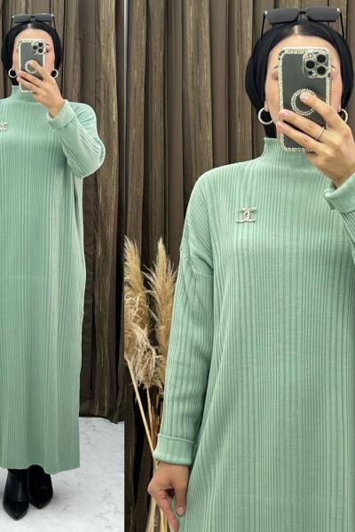 Kardela  Elbise  Mint Yeşili