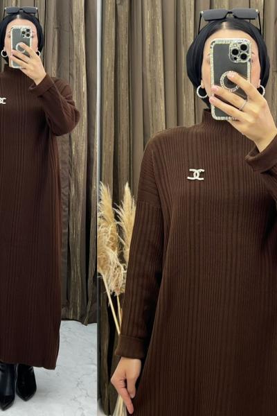 Kardela  Elbise  Kahverengi