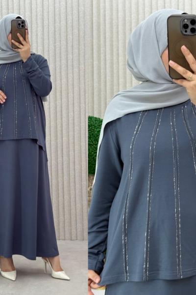 Kübra Etekli Takım Antrasit