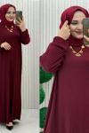 Leydi Elbise Bordo