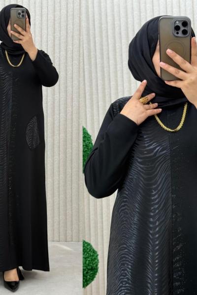 Leylim Elbise siyahdalgalı