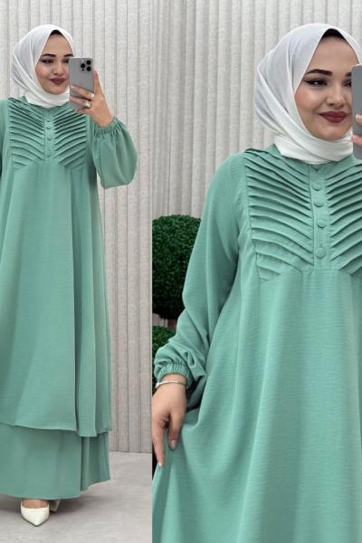 LİNA ETEKLİ TAKIM  Mint Yeşili