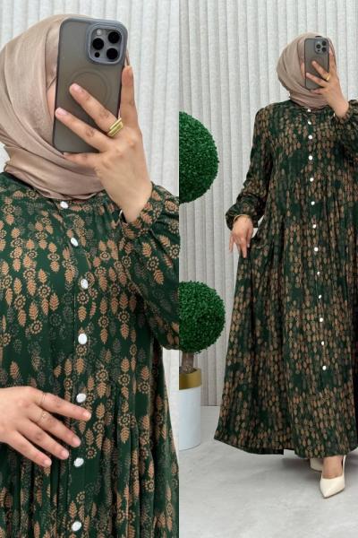 Mehpare Elbise Zümrüt