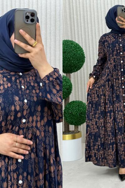 Mehpare Elbise Lacivert