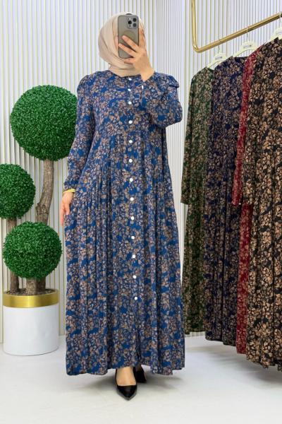 Meral Elbise İndigo