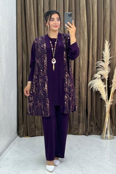 Nana 3 Lü Takım Mor