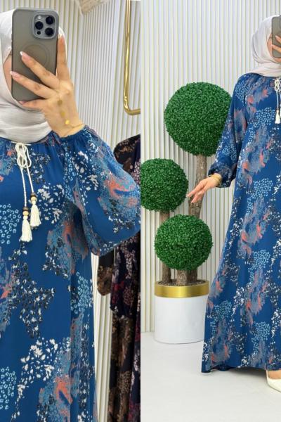 Nefel Elbise İndigo