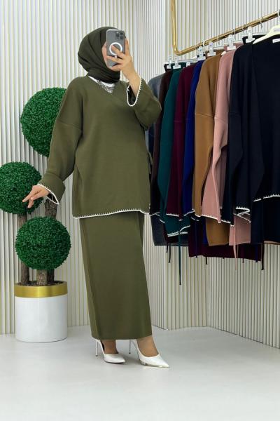 Nefise Etekli Takım Haki