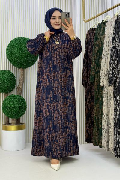 Özay Elbise Lacivert