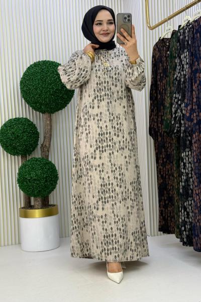 Özay Elbise Taş Rengi