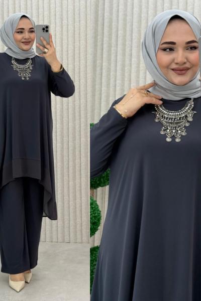 Özce Pantolonlu Takım Antrasit