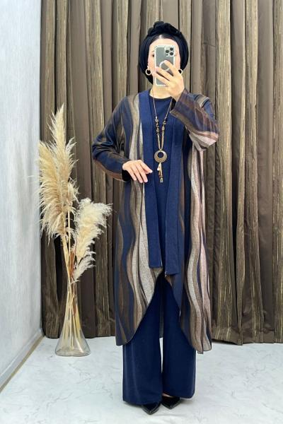 Parıltı 3 Lü Takım Lacivert